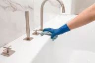 Present More bathroom detergents: effective solutions for deep and long-lasting cleaning of bathrooms in hotels, spas, and B&amp;Bs.