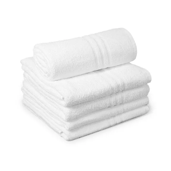 Hotel towel 60x100 cm 100% white cotton 385 GSM