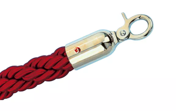 Cordone bordeaux con ganci inox