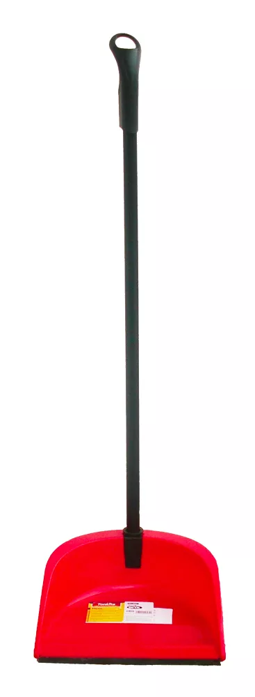 Long-handled garbage collector with shovel