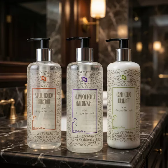 Beauty-Day Italy 300ml Liquid Soap in a Recycled Plastic Dispenser